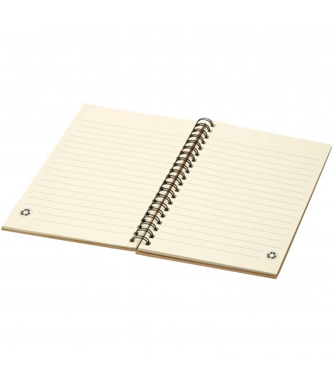 Libreta de papel reciclado con espiral Mendel
