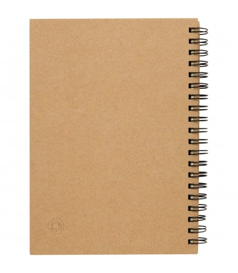 Libreta de papel reciclado con espiral Mendel