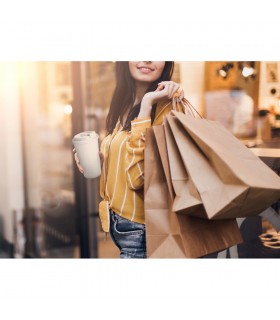 KIRA Bolsa de papel kraft