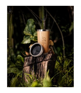 PIETRO Vaso de viaje de bambu de 500 ml