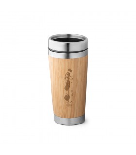 PIETRO Vaso de viaje de bambu de 500 ml