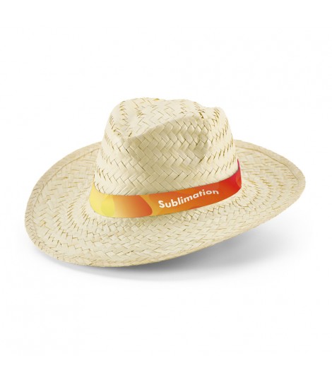 EDWARD RIB Sombrero de paja natural