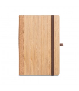 ORWELL Cuaderno A5 con tapa dura realizado con hojas de bambu y corcho