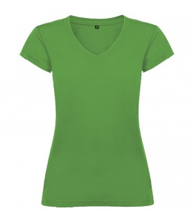 Camiseta de cuello de pico de manga corta para mujer Victoria