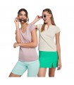 Camiseta de cuello de pico de manga corta para mujer Victoria