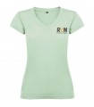 Camiseta de cuello de pico de manga corta para mujer Victoria