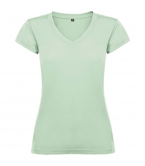 Camiseta de cuello de pico de manga corta para mujer Victoria