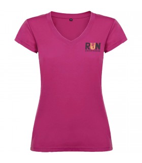 Camiseta de cuello de pico de manga corta para mujer Victoria