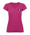 Camiseta de cuello de pico de manga corta para mujer Victoria
