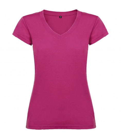 Camiseta de cuello de pico de manga corta para mujer Victoria