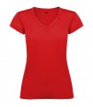 Camiseta de cuello de pico de manga corta para mujer Victoria
