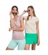 Camiseta de cuello de pico de manga corta para mujer Victoria
