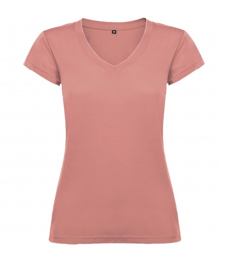 Camiseta de cuello de pico de manga corta para mujer Victoria