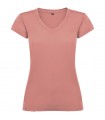 Camiseta de cuello de pico de manga corta para mujer Victoria