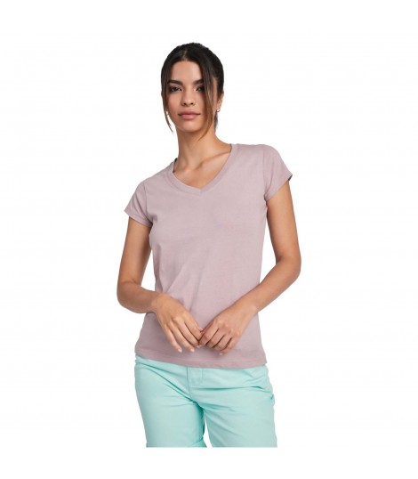 Camiseta de cuello de pico de manga corta para mujer Victoria