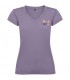 Camiseta de cuello de pico de manga corta para mujer Victoria