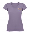 Camiseta de cuello de pico de manga corta para mujer Victoria