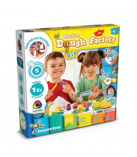 Modeling Dough Factory Kit III Juego educativo suministrado con una bolsa de regalo de papel kraft 100 g m