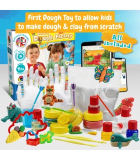 Modeling Dough Factory Kit III Juego educativo suministrado con una bolsa de regalo de papel kraft 100 g m
