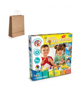 Modeling Dough Factory Kit IV Juego educativo suministrado con una bolsa de regalo de papel kraft 115 g m