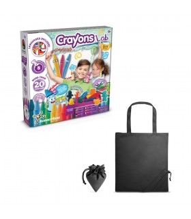 Crayon Factory Kit II Juego educativo suministrado con una bolsa de regalo plegable de 190T