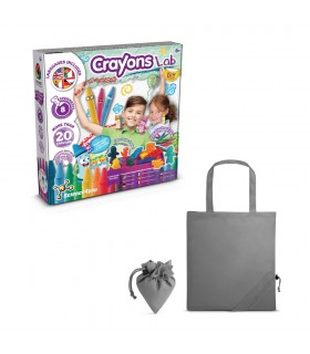 Crayon Factory Kit II Juego educativo suministrado con una bolsa de regalo plegable de 190T