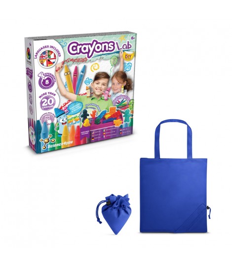 Crayon Factory Kit II Juego educativo suministrado con una bolsa de regalo plegable de 190T
