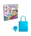 Crayon Factory Kit II Juego educativo suministrado con una bolsa de regalo plegable de 190T