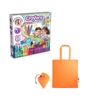Crayon Factory Kit II Juego educativo suministrado con una bolsa de regalo plegable de 190T