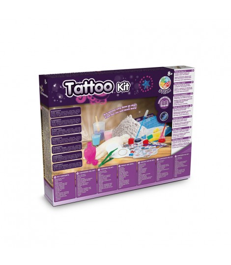 Tattoo Factory Kit III Juego educativo suministrado con una bolsa de regalo de papel kraft 115 g m