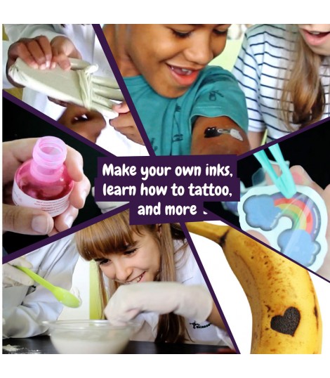 Tattoo Factory Kit III Juego educativo suministrado con una bolsa de regalo de papel kraft 115 g m