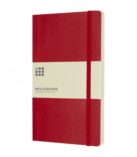 Libreta de tapa blanda L rayada Classic