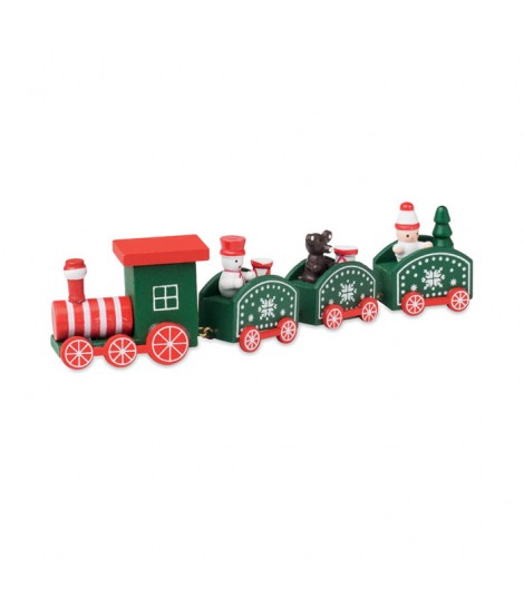 Tren de Navidad de madera