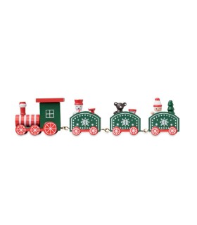 Tren de Navidad de madera