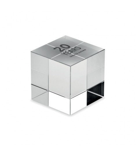 Premio cubo de cristal