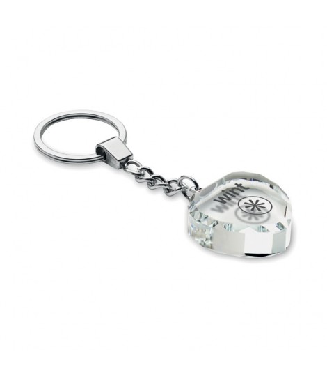 Llavero corazon de cristal