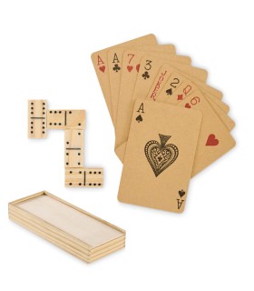 Juego de domino y cartas
