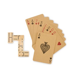 Juego de domino y cartas