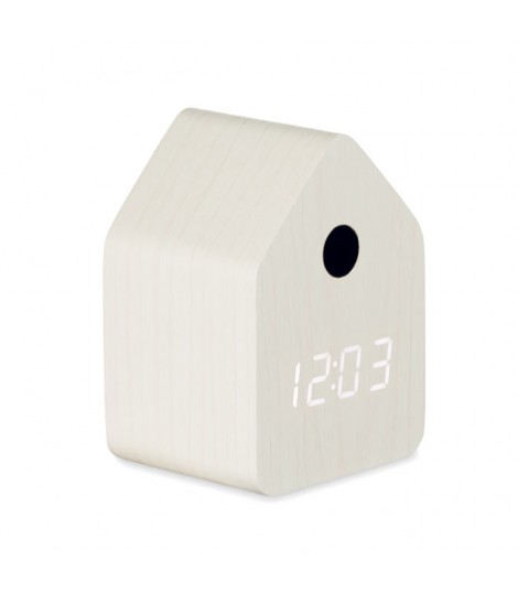 Reloj despertador de MDF