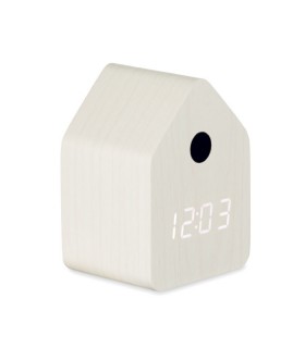 Reloj despertador de MDF