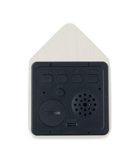 Reloj despertador de MDF