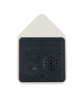 Reloj despertador de MDF