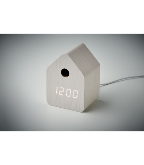 Reloj despertador de MDF
