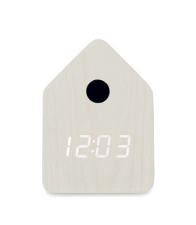 Reloj despertador de MDF
