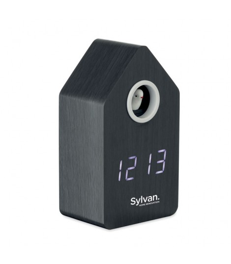 Reloj despertador de MDF