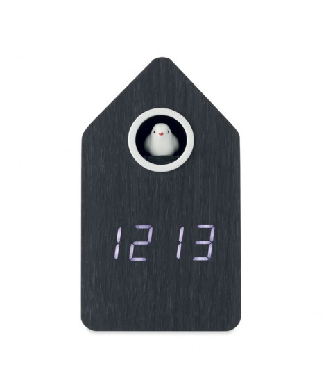 Reloj despertador de MDF