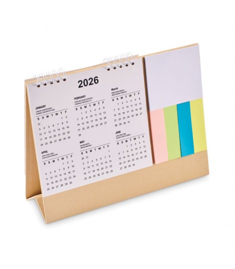 Calendario con bloc de notas