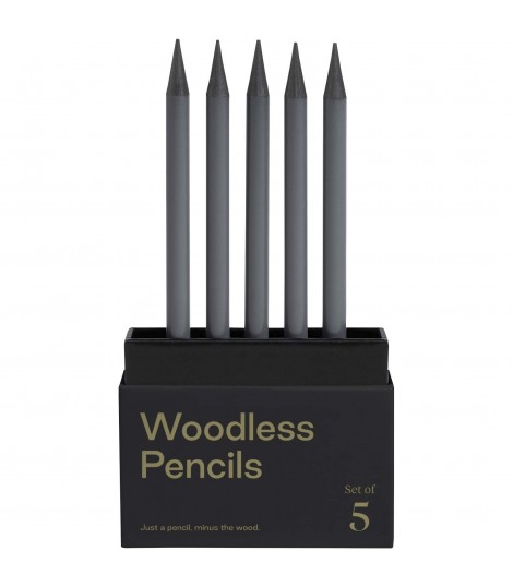 Set de 5 lapices de grafito 2B sin madera K arst