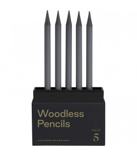 Set de 5 lapices de grafito 2B sin madera K arst
