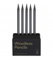 Set de 5 lapices de grafito 2B sin madera K arst